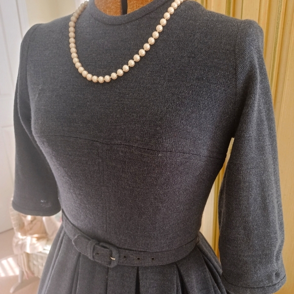 VTG 50S/60S "WM. G. ORIGINAL JUNIORS" WOOL BLEND DRESS W/ BELT! - Picture 8 of 15